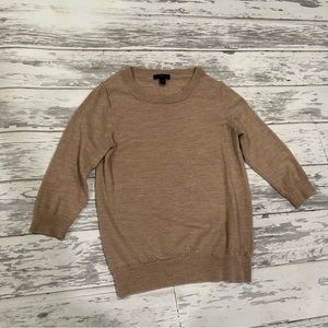 J Crew Women’s Small Camel Marino Sweater